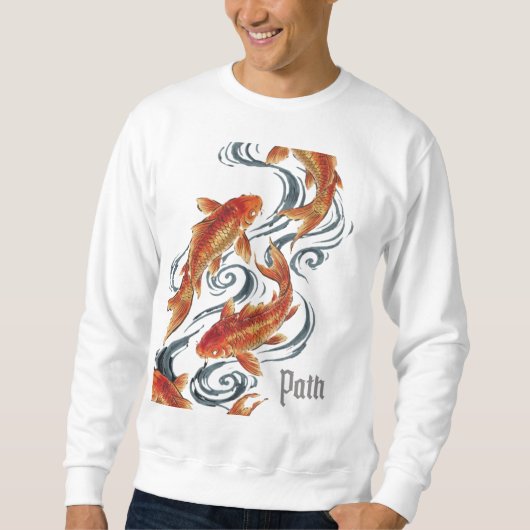 Path – Timeless Koi Symbol of Growth, Direction スウェットシャツ (正面)