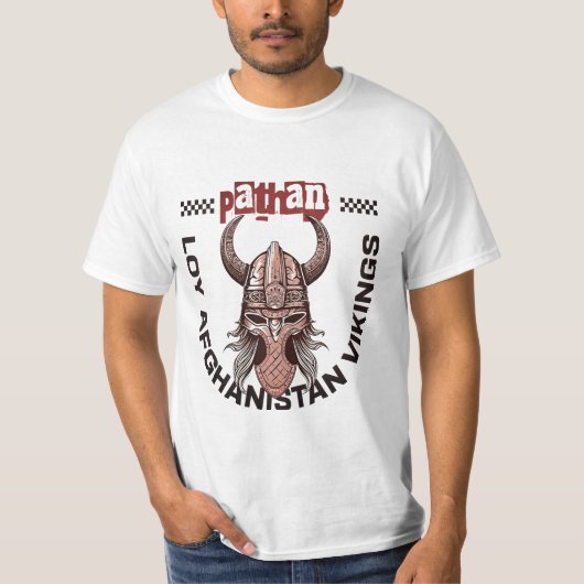 Pathan Afghanistan T-Shirt | Pashtun Pride Apparel Tシャツ (正面)