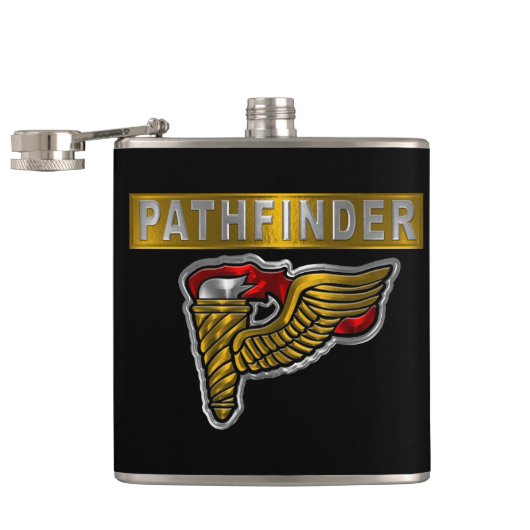 Pathfinder Badge- “Pathfinder” Flask フラスク (オープン)