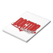 PATHOLOGISTロゴの博士 ノートパッド (回転)