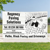 Paths, Block Paving and Driveways 横断幕 (外側)