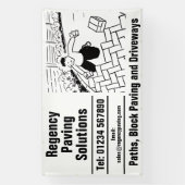 Paths, Block Paving and Driveways 横断幕 (縦)