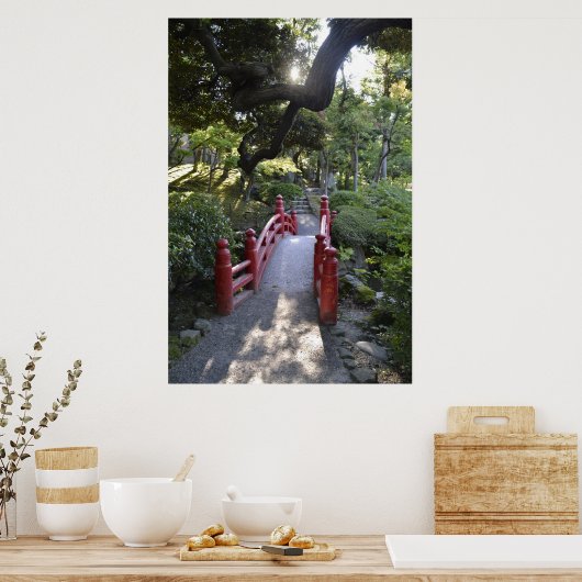 Pathway to Serenity - Japanese Garden ポスター (キッチン)