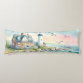Pathway to the Lighthouse Coastal Cottage ボディピロー (正面)