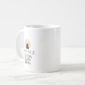 Patience Builds Everything Minimal Quote Mug コーヒーマグカップ (正面左)