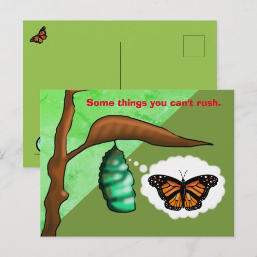 PATIENCE BUTTERFLY by Slipperywindow ポストカード (正面/裏面)