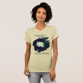 Patience Emerson Inspirational Quote Lotus  Tシャツ (正面フル)