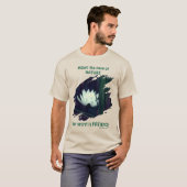 Patience Emerson Inspirational Quote Lotus  Tシャツ (正面フル)