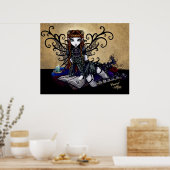Patience Gothic Faery Candle light Poster ポスター (キッチン)