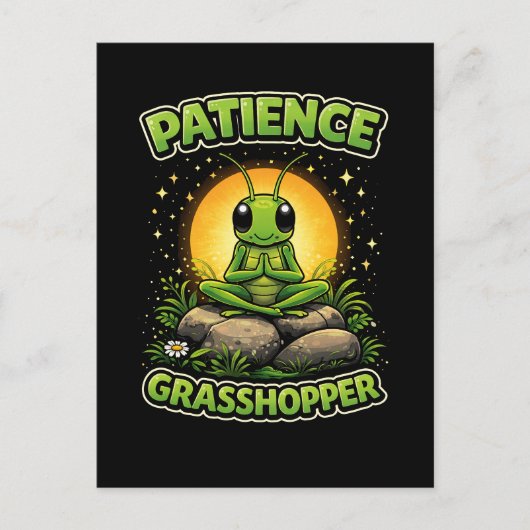 Patience Grasshopper ポストカード (正面)