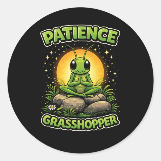 Patience Grasshopper ラウンドシール (正面)