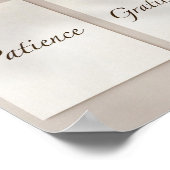 Patience, Gratitude, Reliance (3-Piece Set) Poster ポスター (角)