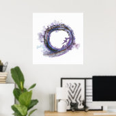 Patience in Purple , Enso ポスター (ホームオフィス)