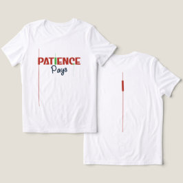 Patience Pays – Trader Mindset Typography Design トライブレンドTシャツ