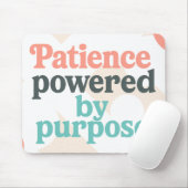 Patience powered by purpose | Funny Teacher マウスパッド (マウス)