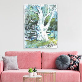 Patience Tree Painting  / Artist Larry Lerew キャンバスプリント