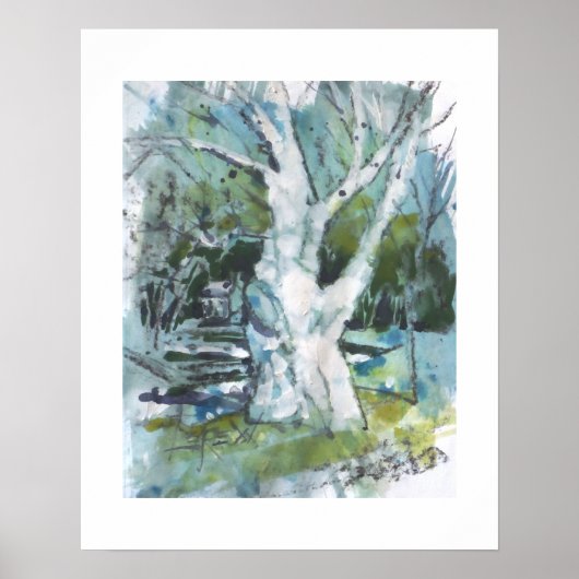 Patience Tree Painting / Artist Larry Lerew ポスター (正面)