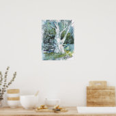 Patience Tree Painting / Artist Larry Lerew ポスター (キッチン)