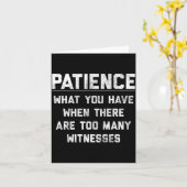 Patience What You Have When There Are Too Many Wit カード (黄色い花)