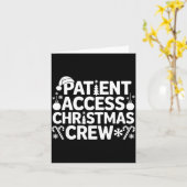 Patient Access Christmas Crew Funny Holiday Xmas P カード (黄色い花)