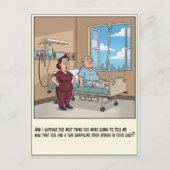Patient Attempts Hospital Escape Get Well ポストカード (正面)