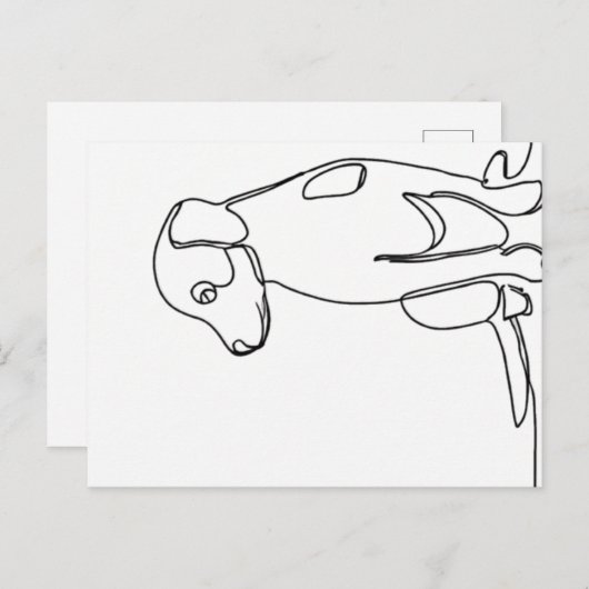 Patient Dog ポストカード (正面/裏面)