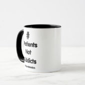 #PatientsNotAddicts マグカップ (正面左)