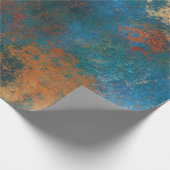 Patina Copper Distressed Turquoise ラッピングペーパー (角)