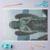 Patina Decompageで覆われた天使の彫刻 薄葉紙 (クラフト)