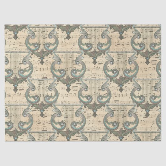 Patina HarpsとCream Decompageに関するミュージックノート 薄葉紙 (正面)