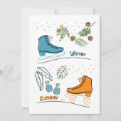 Patinando en Navidades シーズンカード (正面)