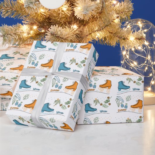 Patinando en Navidades ラッピングペーパー (クリスマス)