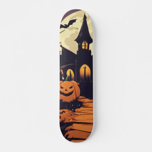 Patineta Casa De Vampiros Y Calabazas スケートボード (正面)