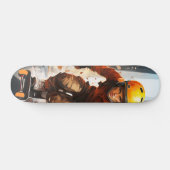 Patineta Chico Patinador con Casco スケートボード (横)