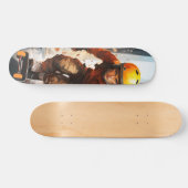 Patineta Chico Patinador con Casco スケートボード (横)