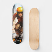 Patineta Chico Patinador con Casco スケートボード (正面)