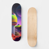 Patineta Ciudad En Planeta Extragaláctico スケートボード (正面)