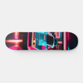 Patineta Coche Deportivo Y Luces De Neón スケートボード (横)