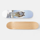 Patineta Enérgico Husky Siberiano Caminando スケートボード (横)