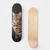 Patineta Gato De Raza Bengala スケートボード (正面)
