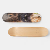 Patineta Gato Negro Caminando Cauteloso スケートボード (横)