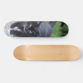 Patineta Gato Negro Con Patas Blancas スケートボード (横)