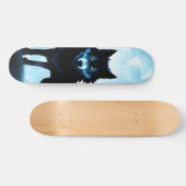 Patineta Lobo Salvaje Atento En Zona Fría  スケートボード (横)