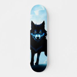 Patineta Lobo Salvaje Atento En Zona Fría  スケートボード