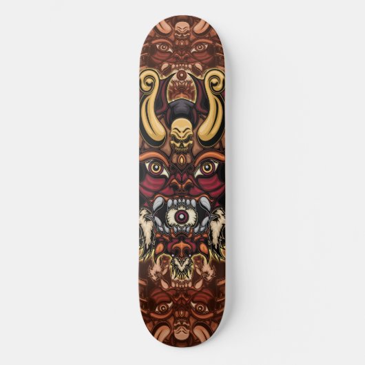 Patineta Máscara de Dragon skate スケートボード (正面)