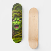 Patineta Monstruo De Medusa Verde スケートボード (正面)