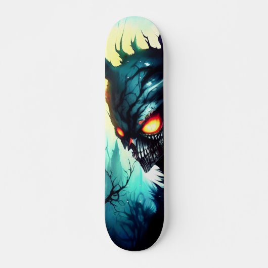 Patineta Oscuro Mítico Monstruo Árbol スケートボード (正面)