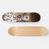 Patineta Perro Dálmata Sentado Al Aire Libre スケートボード (横)