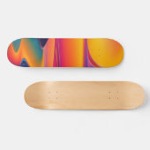 Patineta Pintura Abstracta Río Futurista スケートボード (横)