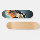 Patineta Poderoso Pez Orca Saltando Del Agua スケートボード (横)
